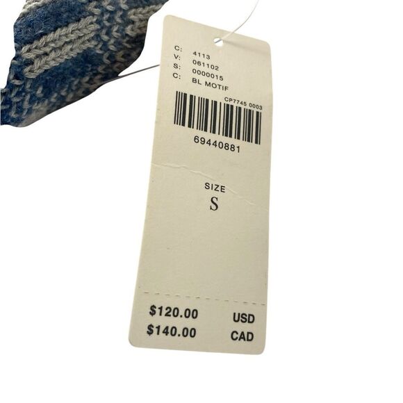 Anthropology S Pilco Heritage Sweater vest halter top blue beige - Picture 9 of 10